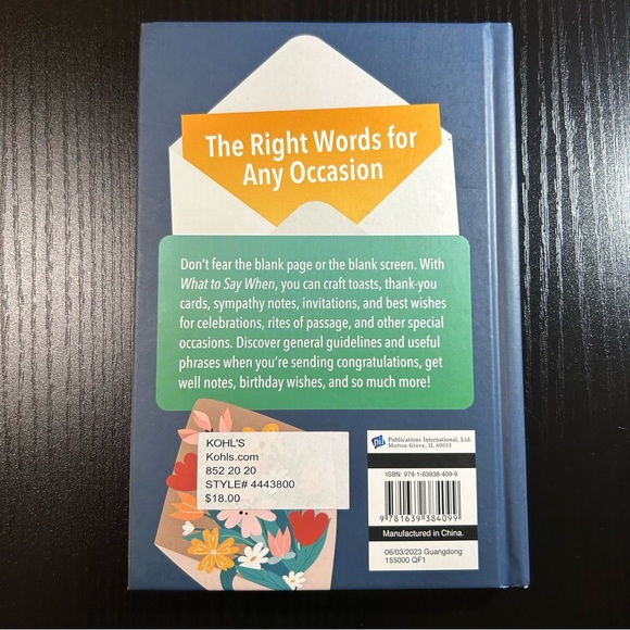 What to Say When - The Right Words for Every Occasion (Hardback) - Picture 2 of 7